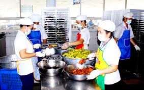 Supply of industrial kitchen, meals services; food pantries; safety equipments 