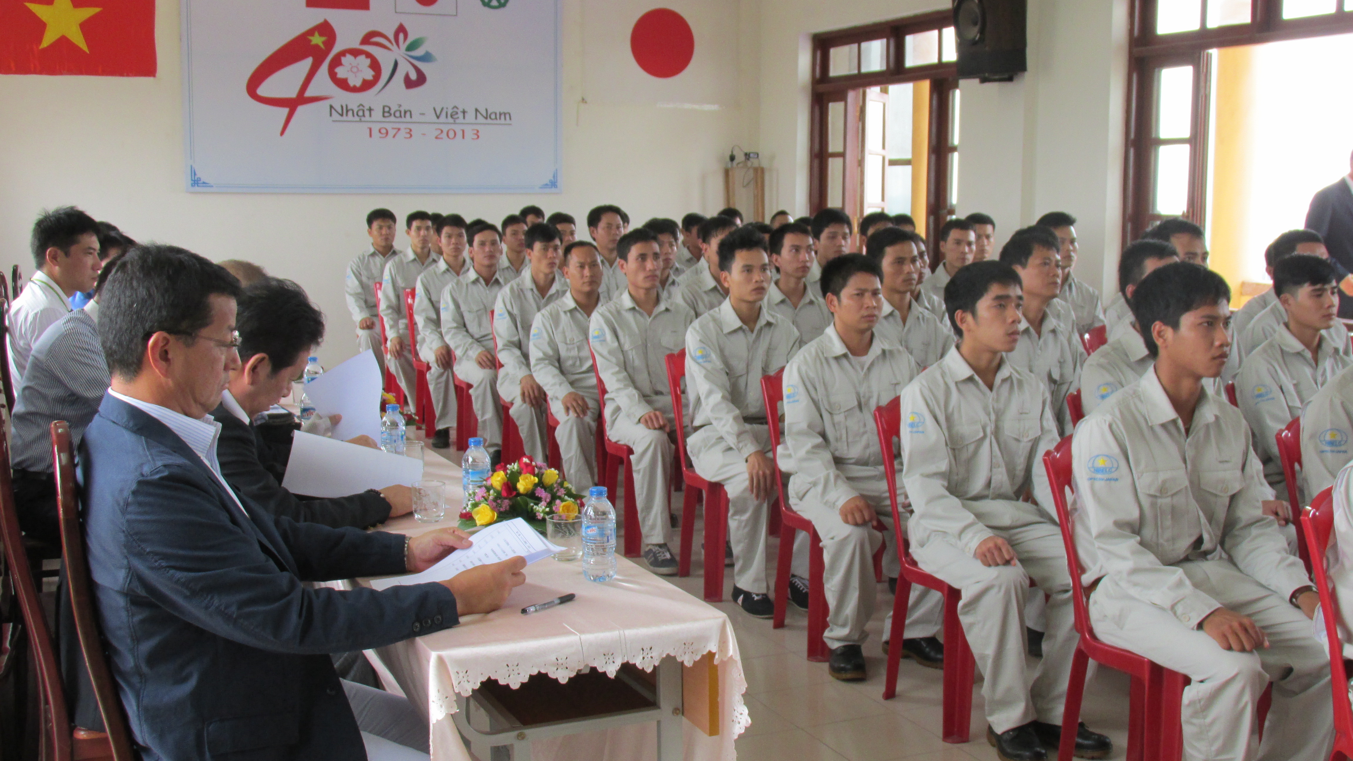 The opening ceremony of Japanese training course 8