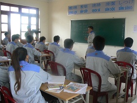 Training process for Nibelc oversea students in Ninh Binh